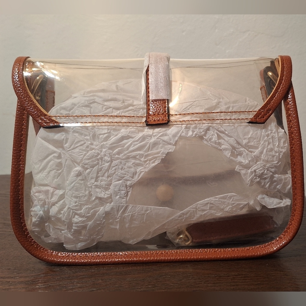 Clear Bag Tote Crossbody 6.7" x 9.5" NWOT - Picture 5 of 7